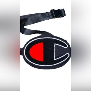 Champion Unisex Adult's Prime Logo Fanny/Waist Bag Black, Red, and White